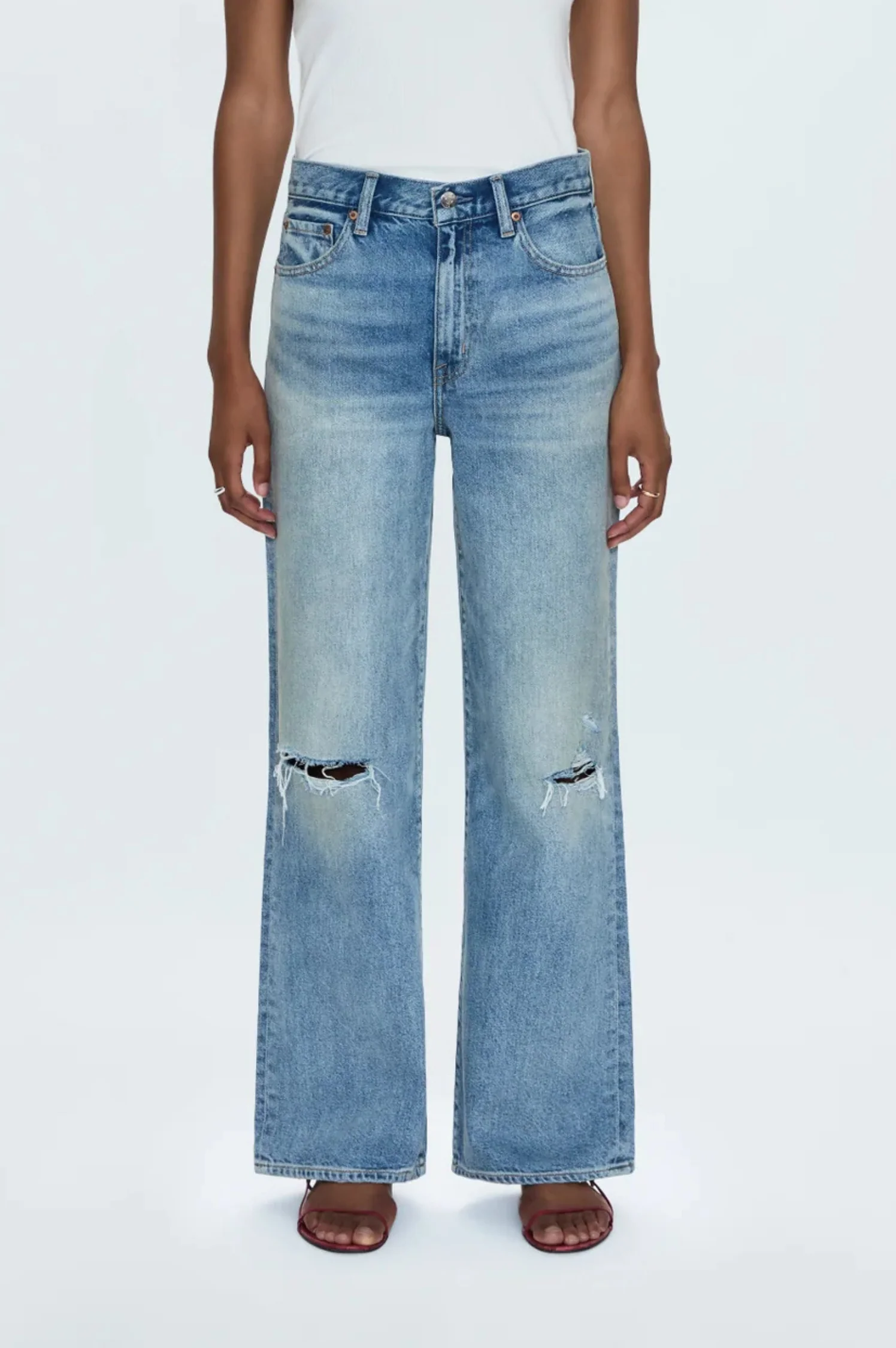 Hendrix High Rise Relaxed Jean - Apprentice Distressed - Intensery