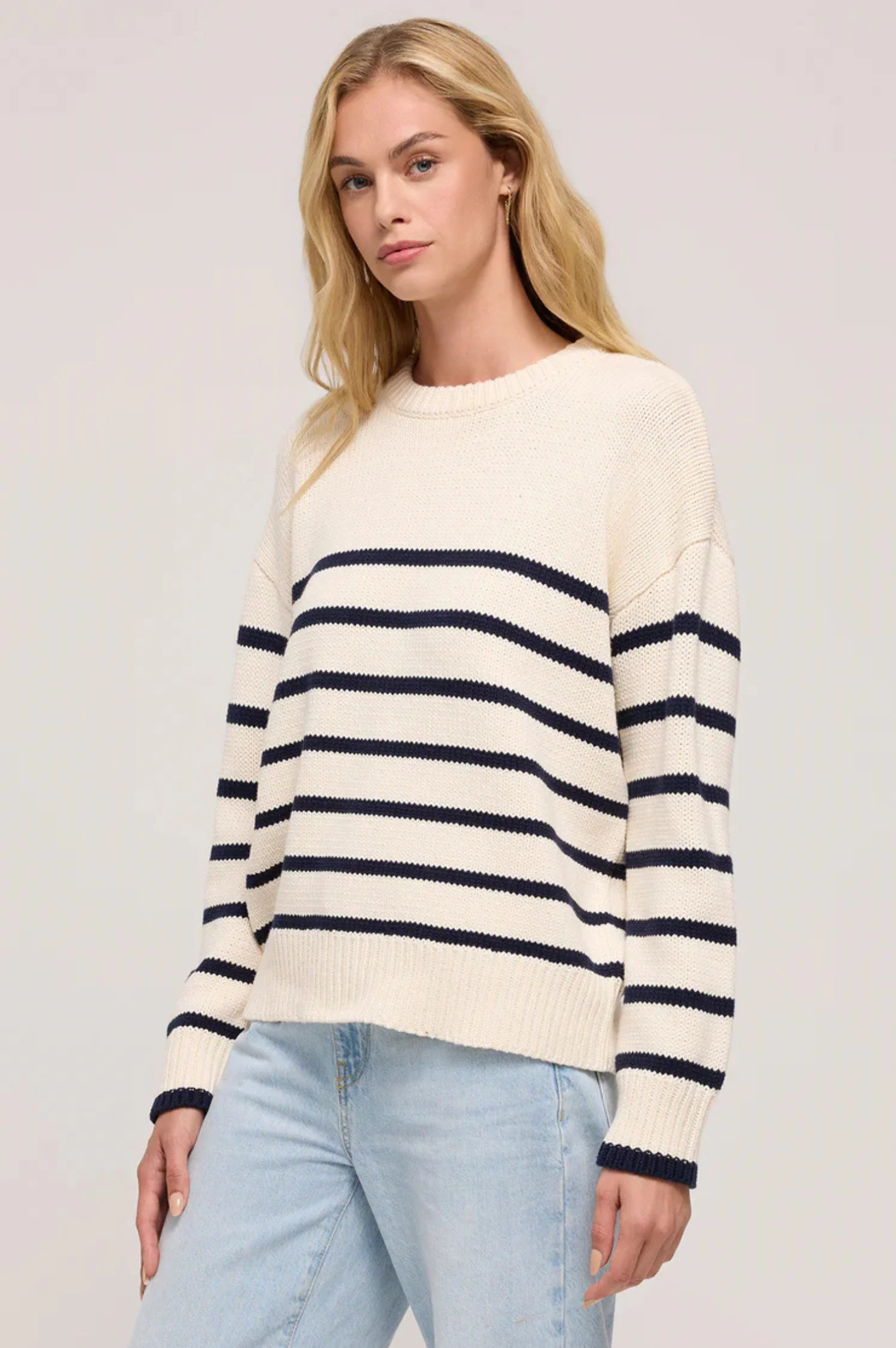 Boyfriend Stripe Sweater - Intensery
