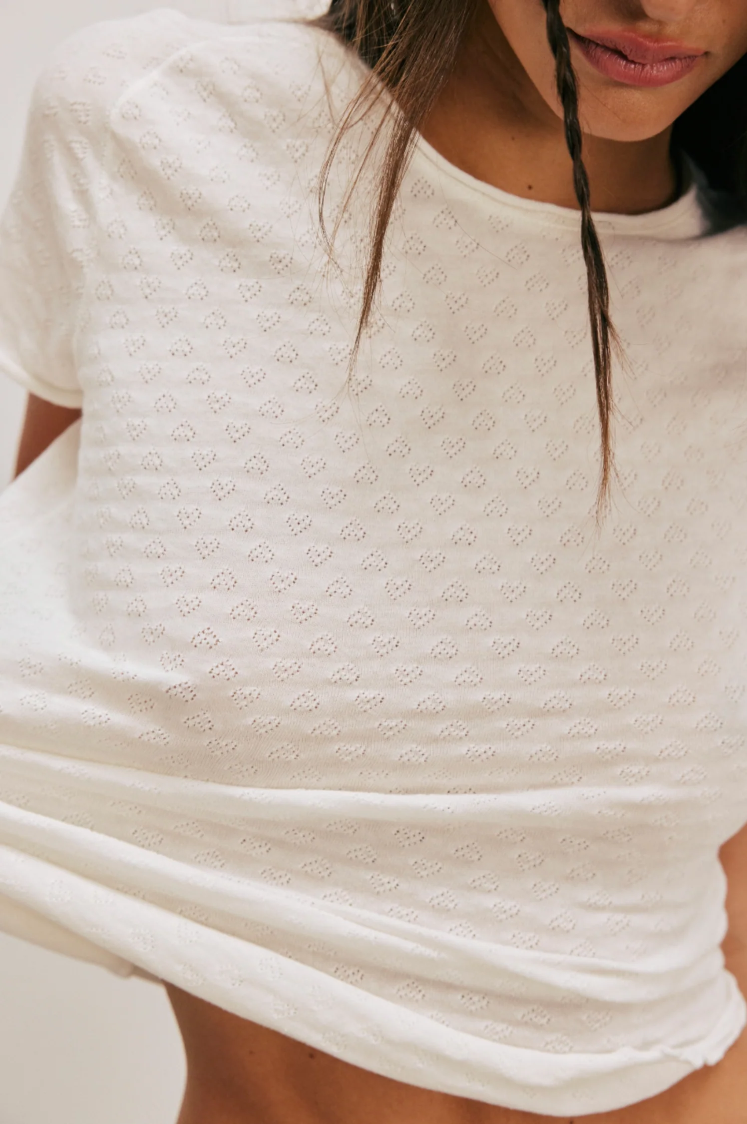 Be My Baby SS Pointelle Heart - Intensery