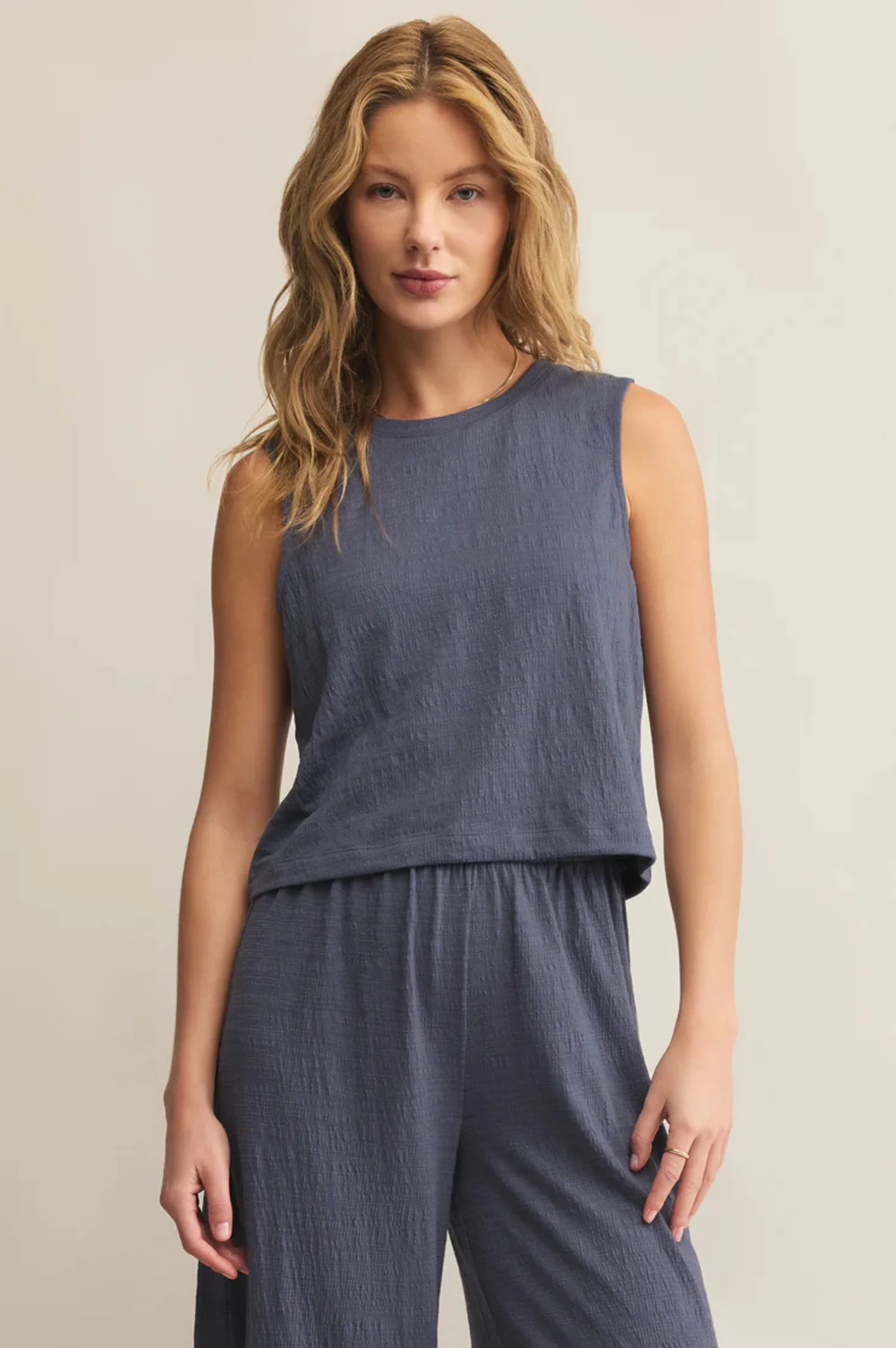 Sloane Textured Slub Top - Intensery