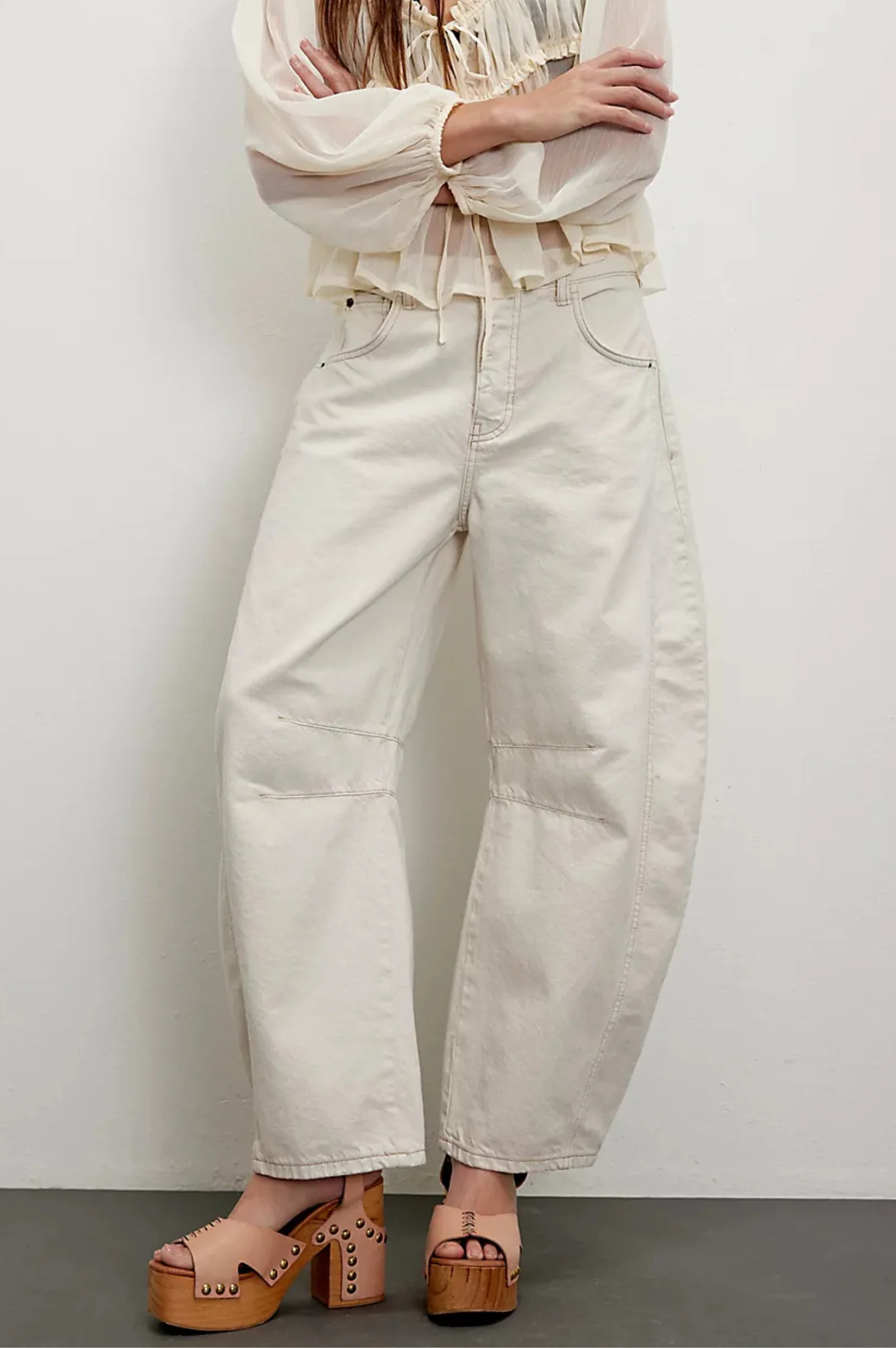 Good Luck Mid-Rise Barrel Jeans - Intensery